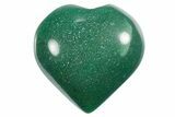 1.6" Polished Polished Jade (Nephrite) Hearts - Photo 2